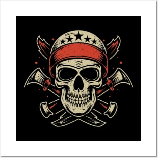 Death or Glory Skull Tattoo Posters and Art